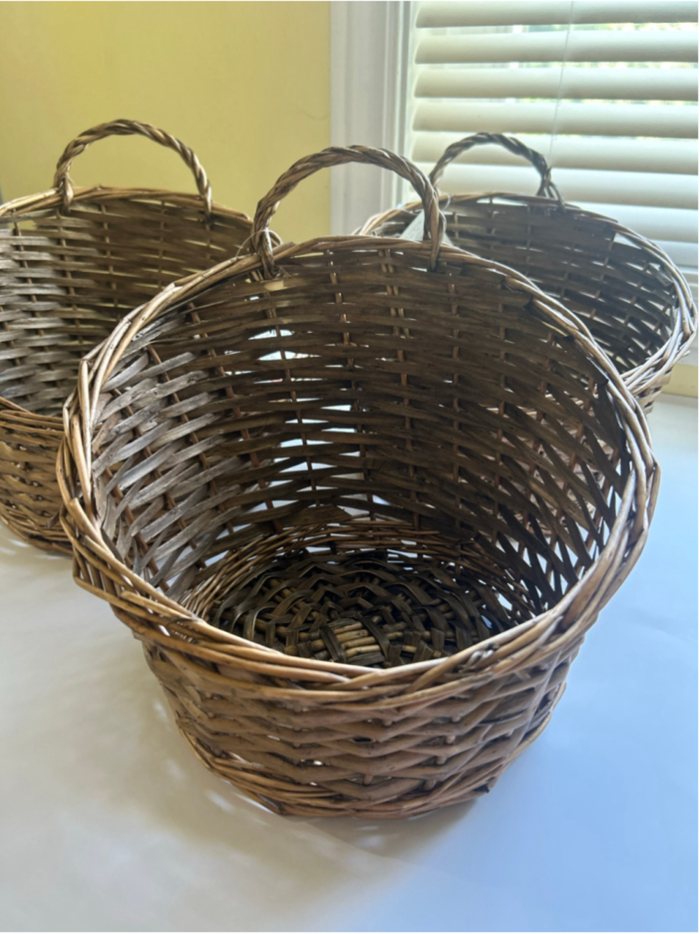 NEW Ashland Brown Wicker Basket